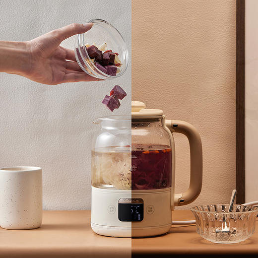 【小程序】小熊养生壶 YSH-C08Z5米白色 五金滤网 商品图6