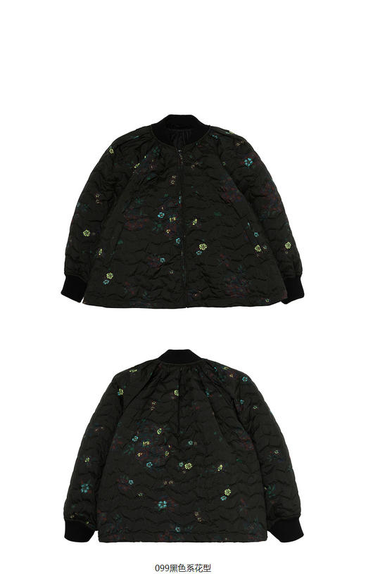 JNBY  22年冬款  传统花卉  中长款羽绒服  1M0C11870 商品图9