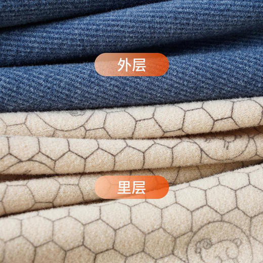 半身缘男装 冬季双面细绒温感保暖无骨拼接内搭背心BX403 商品图1