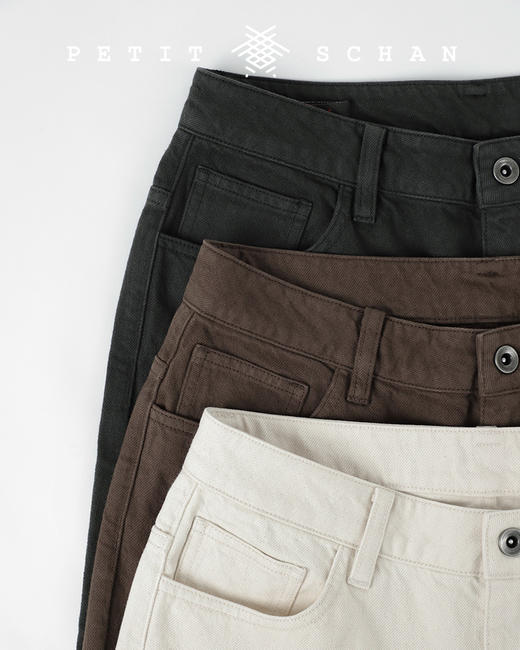 PETIT SCHAN小闪 CLO#132 the road to ordinary 平凡之路 四季款实穿性纯棉斜纹宽松锥形裤 商品图12