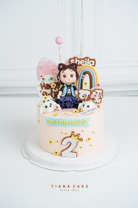 【立体红丝绒造型蛋糕】可爱周岁宝宝定制