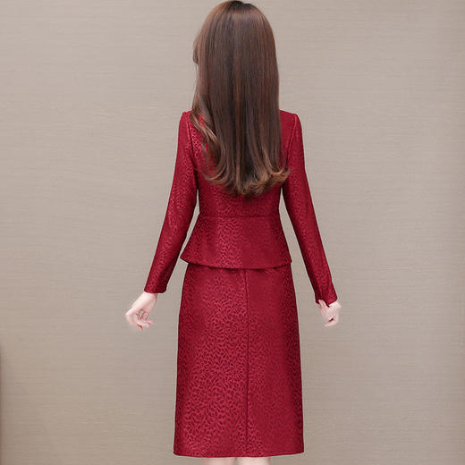 YWE 1033修身长袖气质长袖连衣裙 商品图2