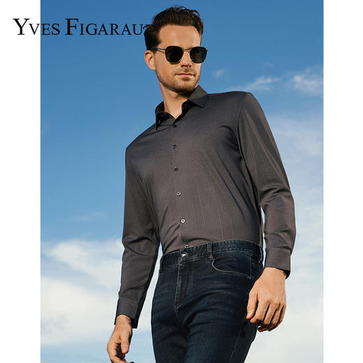 YvesFigarau伊夫·费嘉罗秋冬新款休闲长袖衬衫942333 商品图0