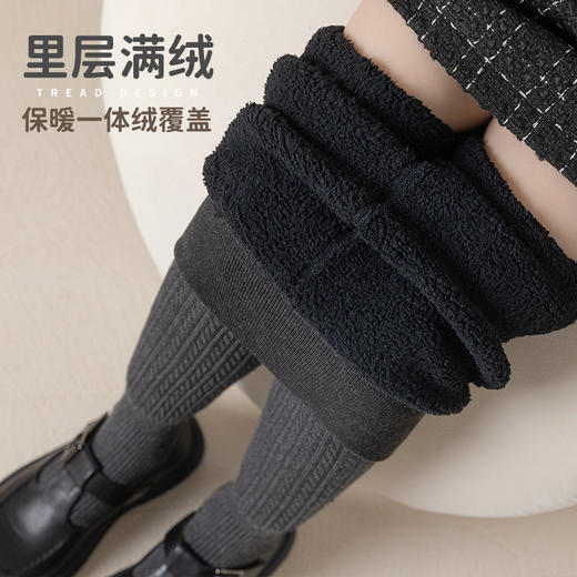 儿童打底裤秋冬加绒加厚羊羔绒外穿婴儿宝宝女童连裤袜子 商品图1