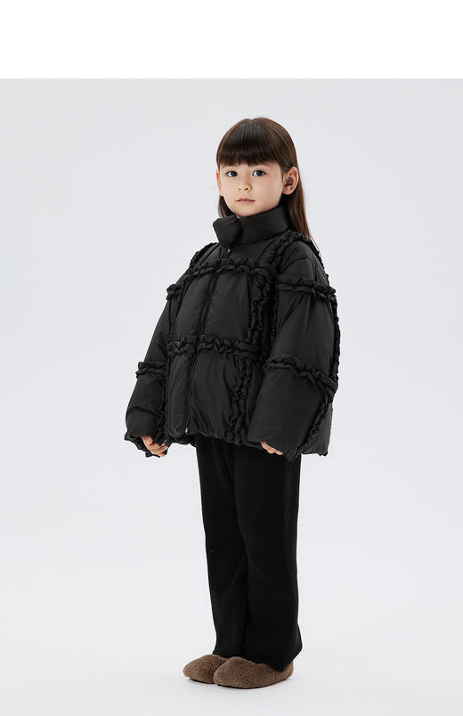 JNBY   22年冬款  立领宽松短款羽绒服   1MAC10500 商品图4