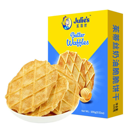 马来西亚茱莉奶油脆脆饼100g 色泽金黄 薄脆酥香 奶香浓郁 056924 商品图0