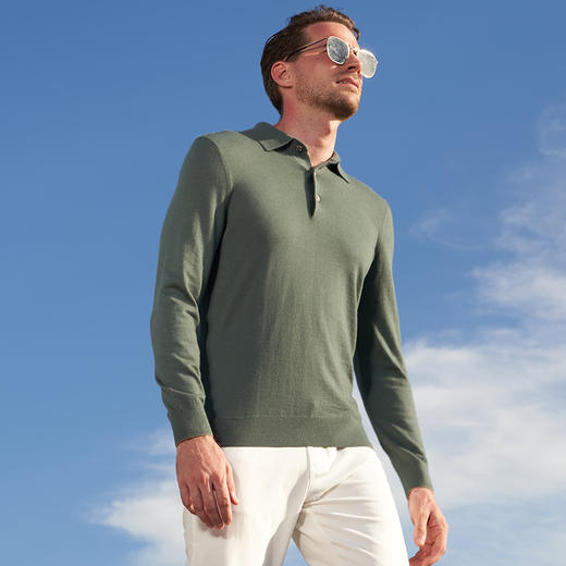 YvesFigarau伊夫·费嘉罗秋冬新款100%山羊绒休闲长袖毛衫941121 商品图1