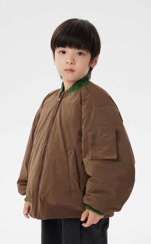 JNBY   22年冬款  飞行员夹克短款羽绒服  1M0C11900 商品图3