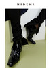 HIDEMI【当当同款】极简方尖头内增高踝靴短靴 牛皮/漆皮/麂皮 商品缩略图6