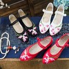 【幽兰】新款民族风亮丝布绣花布鞋 YR 商品缩略图2