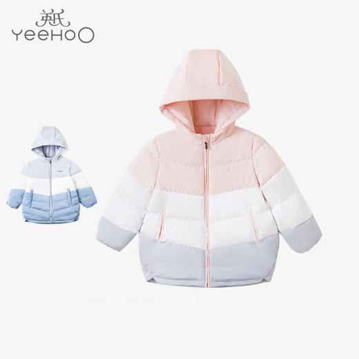 英氏22冬款男女宝宝童连帽休闲加厚羽鹅绒服防水外套YRWGJ42280A YRWFJ42299A 商品图0