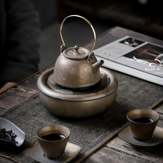 废水缸功夫茶具茶壶壶承陶瓷大号建水水孟茶渣缸 商品图3