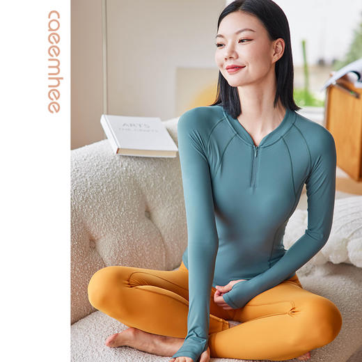 卡益长袖上衣瑜伽服 可套指 K01511女士&KU03944 商品图1