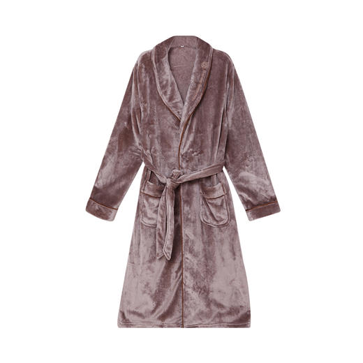 都市丽人都市锋尚轻松浴室男士法兰绒单件袍法兰绒厚家居服单件袍睡衣FH27H8 商品图3