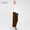 LIZZY 简约堆堆领长袖休闲百搭单穿打底针织衫7737 商品缩略图7