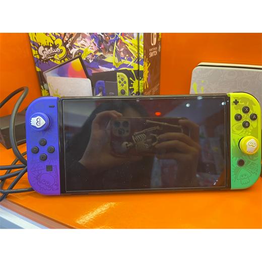 【宝龙一城店NS】二手Switch主机 喷射战士主题 限定OLED主机 日版 99成新 机身码：XTJ10838763787 商品图1
