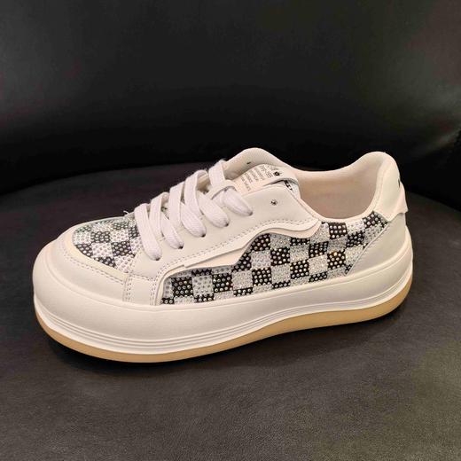 lfgk br509高温烫钻棋盘格超轻板鞋 商品图7