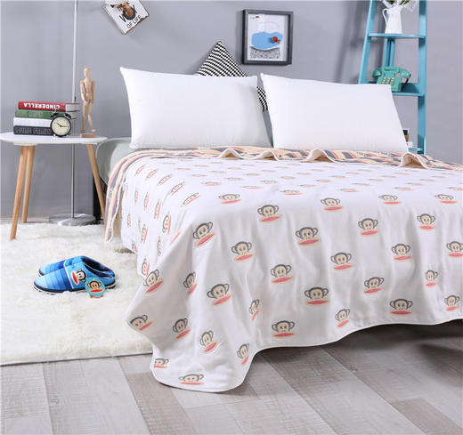 大嘴猴 纱布毯纯棉盖毯可爱  100%棉A类 商品图5