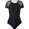 sisia2022新款泳衣女款黑色短袖性感高级感温泉连体泳衣运动冲浪 商品缩略图4
