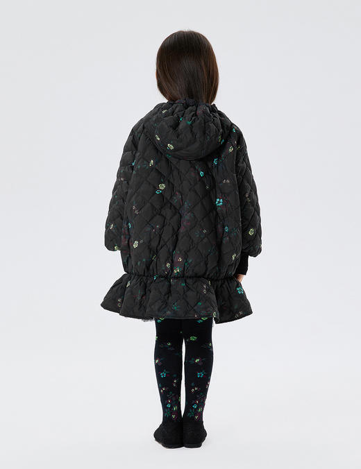 JNBY   22年冬款  传统花卉中长款羽绒服  1M0C11880 商品图5