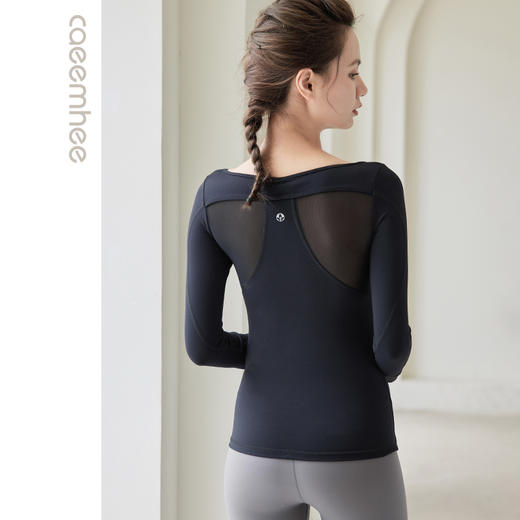 卡益套指长袖K03109女士瑜伽服 商品图4