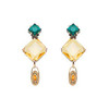订购12周到｜THOT GIOIELLI-Gold Topaz-菱形 长耳夹（无需耳洞）［意大利设计师］ 商品缩略图0