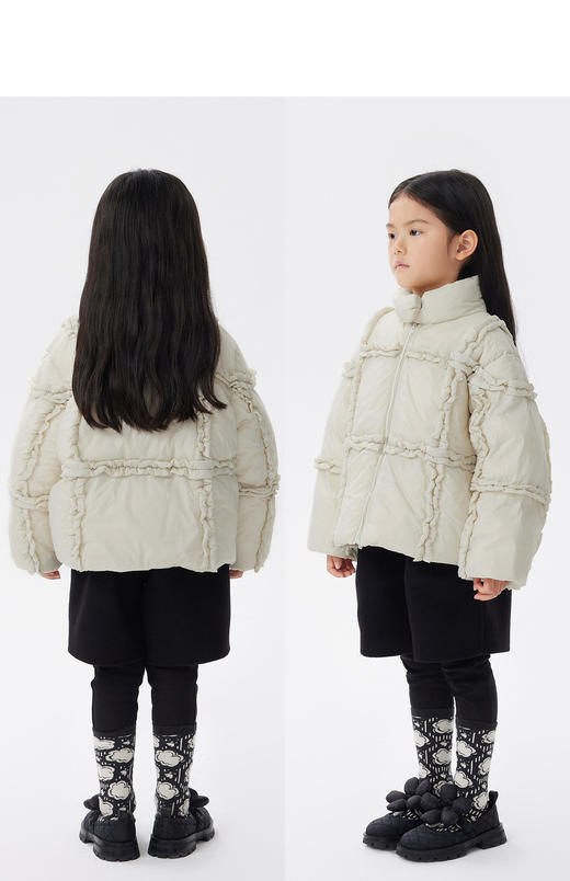 JNBY   22年冬款  立领宽松短款羽绒服   1MAC10500 商品图7