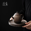 粗陶茶盘干泡盘茶壶底座养壶垫子茶桌隔热垫圆小茶台 商品缩略图3