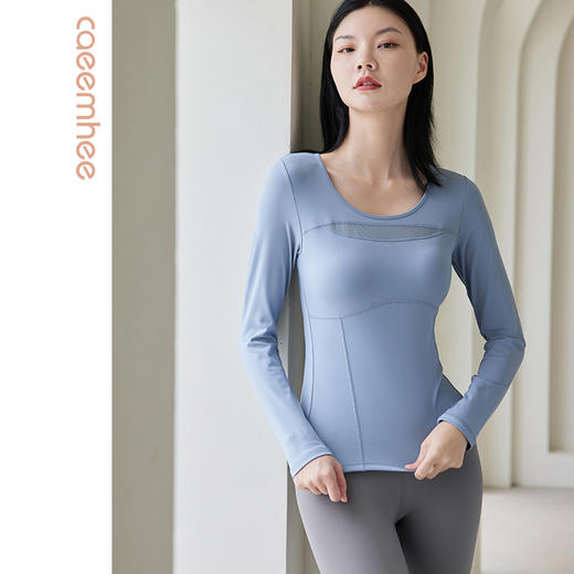 卡益裸感上衣短袖KN03398&长袖KN03598瑜伽服 商品图4