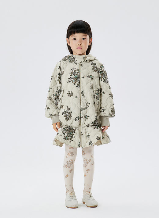 JNBY   22年冬款  传统花卉中长款羽绒服  1M0C11880 商品图8