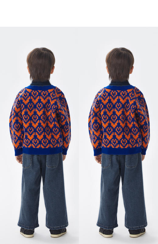 JNBY  22年冬款  薄绒弹性牛仔长裤  1M0E12370 商品图8