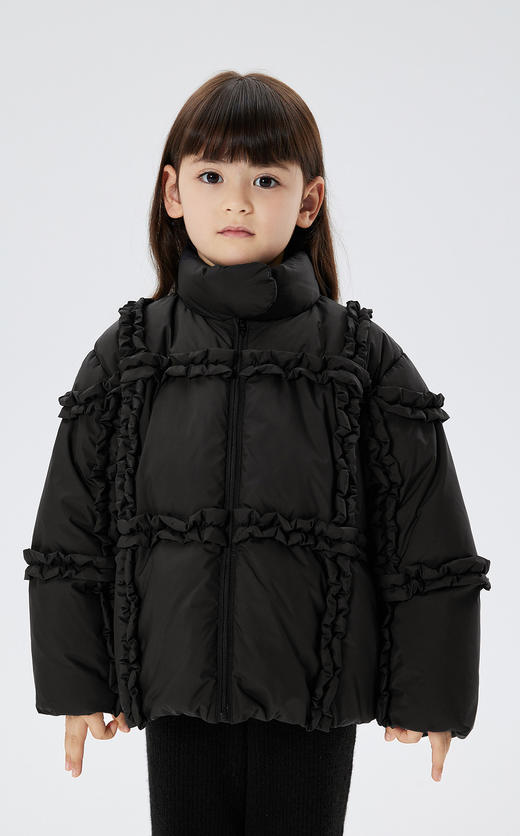 JNBY   22年冬款  立领宽松短款羽绒服   1MAC10500 商品图3