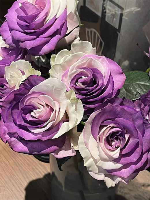 厄瓜多尔染色高端花材Purple Butterfly紫蝴蝶玫瑰10支 商品图1