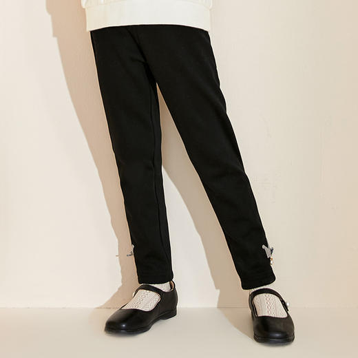 【女童加绒保暖打底裤】22年秋冬新款女童小直筒修身打底裤舒适保暖裤子 商品图6