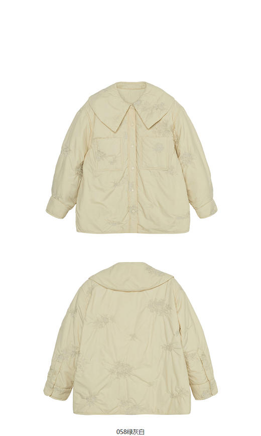 JNBY  22年冬款   宽松翻领短款棉服  1M0B11890 商品图9