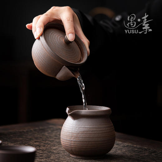 粗陶手抓壶单壶带过滤小陶壶 商品图1