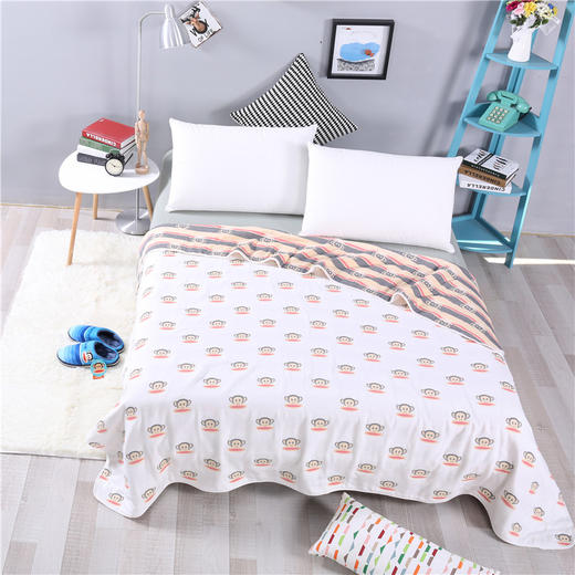 大嘴猴 纱布毯纯棉盖毯可爱  100%棉A类 商品图3