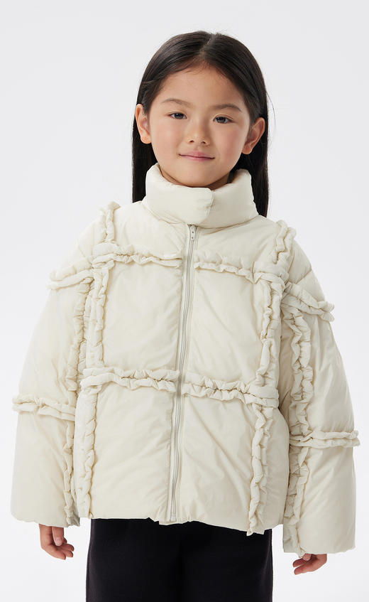 JNBY   22年冬款  立领宽松短款羽绒服   1MAC10500 商品图6