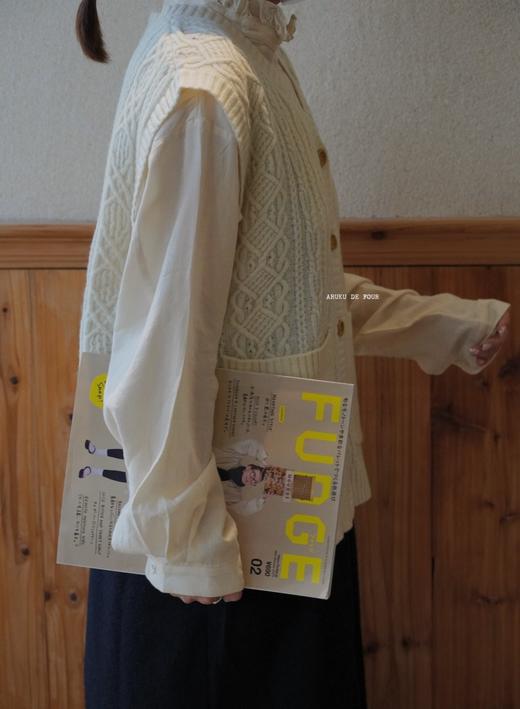 Yarra奶白棕色背心毛衣 商品图6