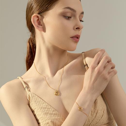 大英博物馆 爱语系列 S925银 金色 项链手链 商品图1