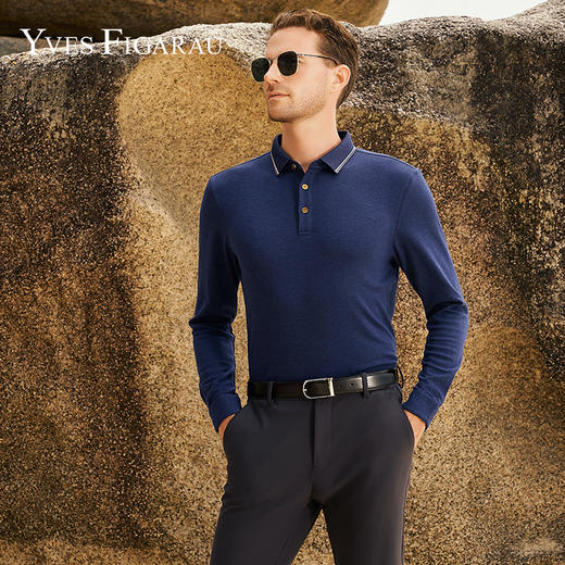 YvesFigarau伊夫·费嘉罗秋冬新款休闲长袖T恤940910 商品图0