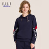 ELLE Active秋季休闲连帽卫衣新款时尚撞色上衣女装 商品缩略图8