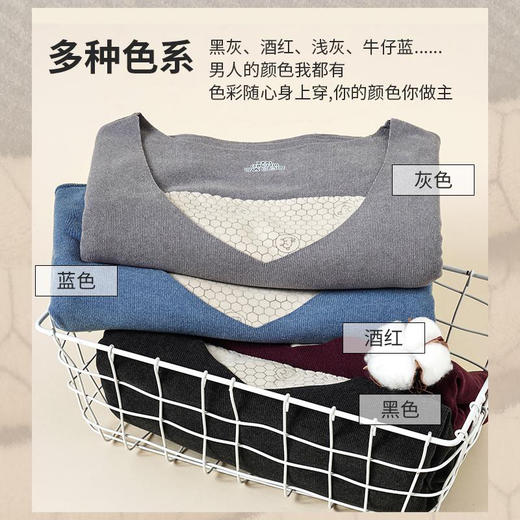 半身缘男装 冬季双面细绒温感保暖无骨拼接内搭背心BX403 商品图3