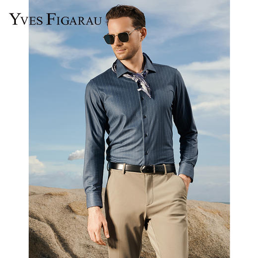 YvesFigarau伊夫·费嘉罗秋冬新款休闲长袖衬衫942316 商品图0