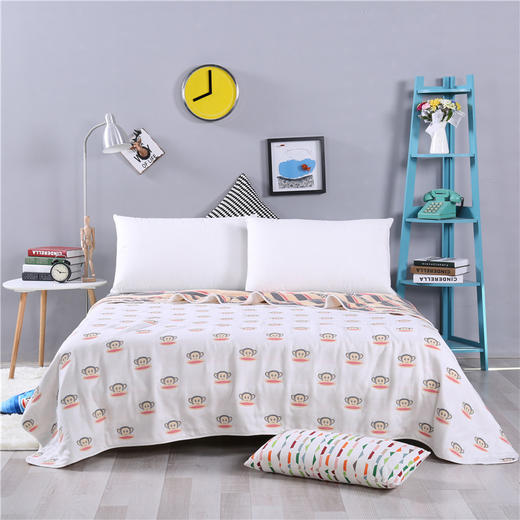 大嘴猴 纱布毯纯棉盖毯可爱  100%棉A类 商品图1