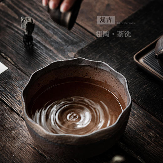陶瓷茶洗大号茶杯收纳盆茶杯洗功夫茶具茶 商品图2