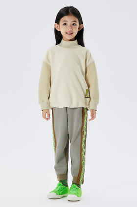 JNBY  22年冬款  拼接束脚长裤 1M0E12290