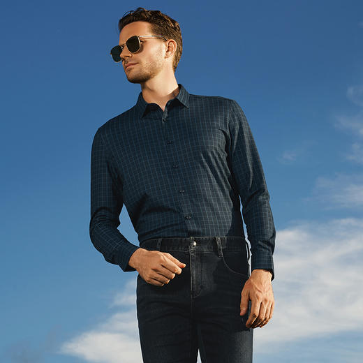 YvesFigarau伊夫·费嘉罗秋冬新款休闲长袖衬衫942329 商品图1