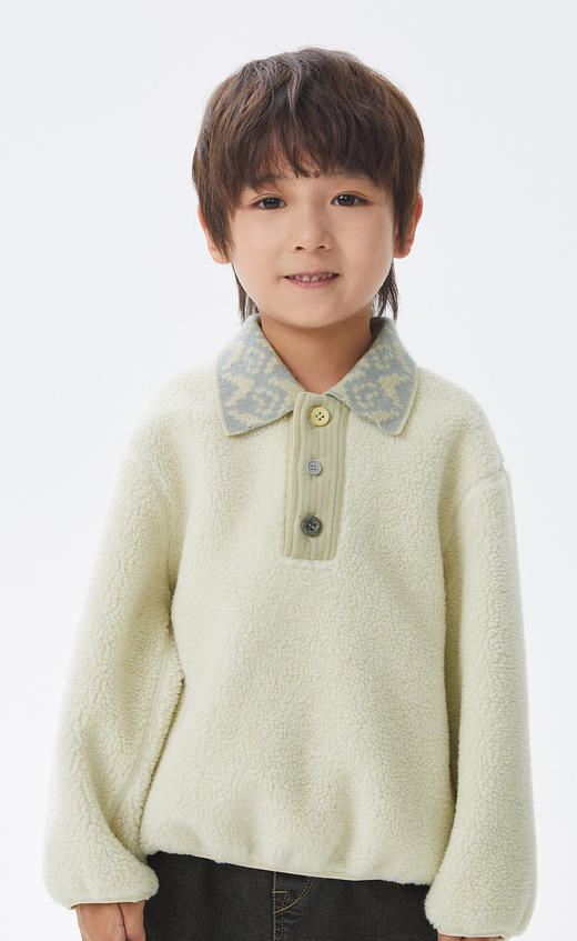 JNBY  22年冬款  仿羊羔毛针织外套  1M0A11620 商品图8