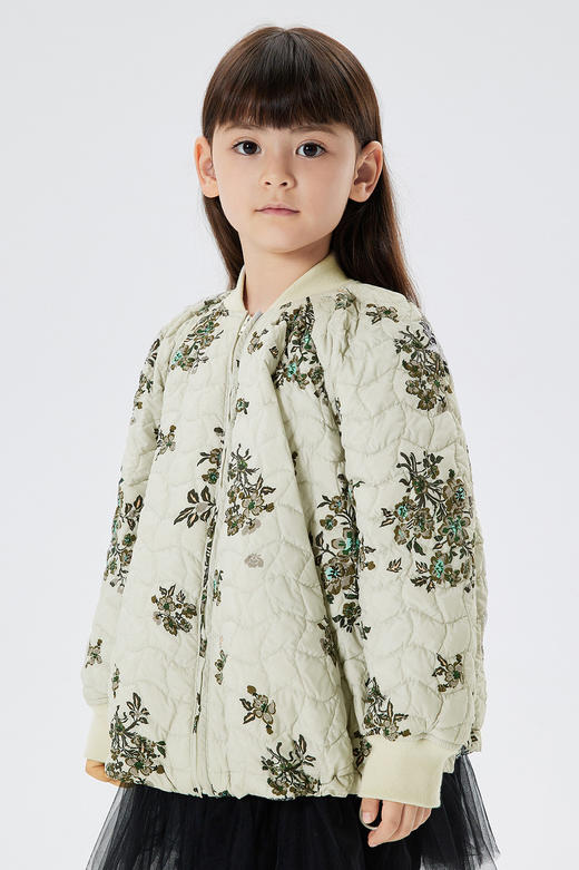 JNBY  22年冬款  传统花卉  中长款羽绒服  1M0C11870 商品图0